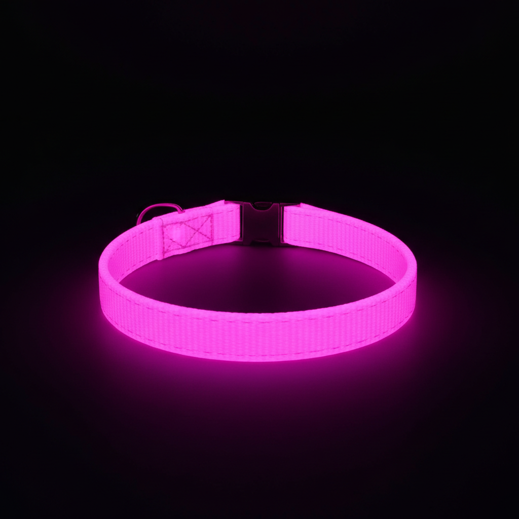 Glow In The Dark Collar - Pink